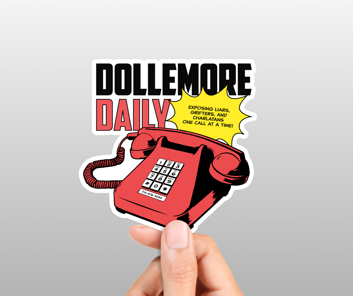 Batphone 4" Die-Cut Sticker